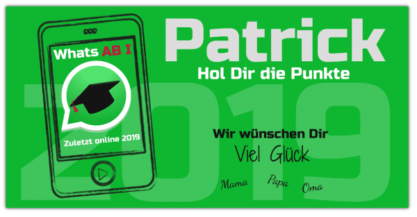 Abibanner Whatsapp Gratis Vorlage Fur Deinen Abi Banner Gestalten