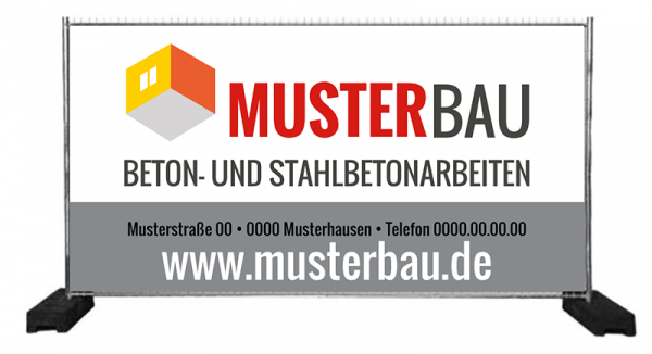 Bauzaunwerbung Werbebanner Bannerdruck Online Selbst Gestalten